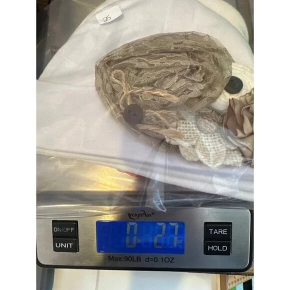 Handmade Infant Girl Beanie Hat Red White Neutral Christmas Holidays Valentines - Picture 11 of 11